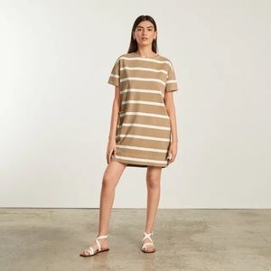 Everlane Oversized Mariner Dress XXS Iced Coffee